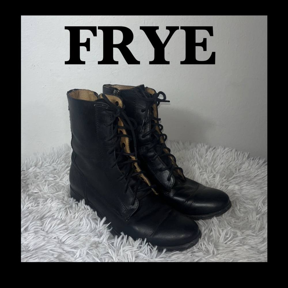FRYE MELISSA LACE UP BOOTS